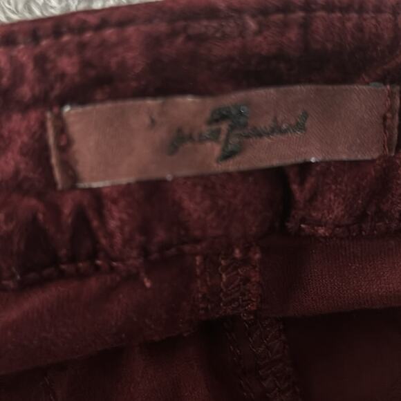 7 For All Mankind High-Waisted Skinny in Velvet Cabernet - Picture 13 of 14